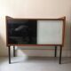 Modernist sliding glass sideboard, 1960