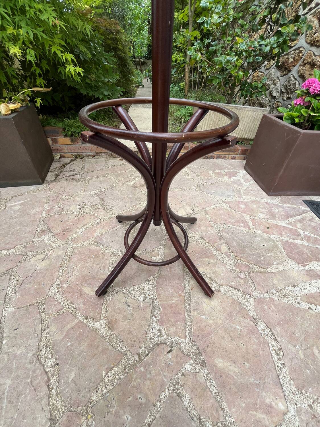 Vintage wooden parrot coat rack