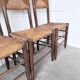 Série de 6 chaises paille et chêne beauche