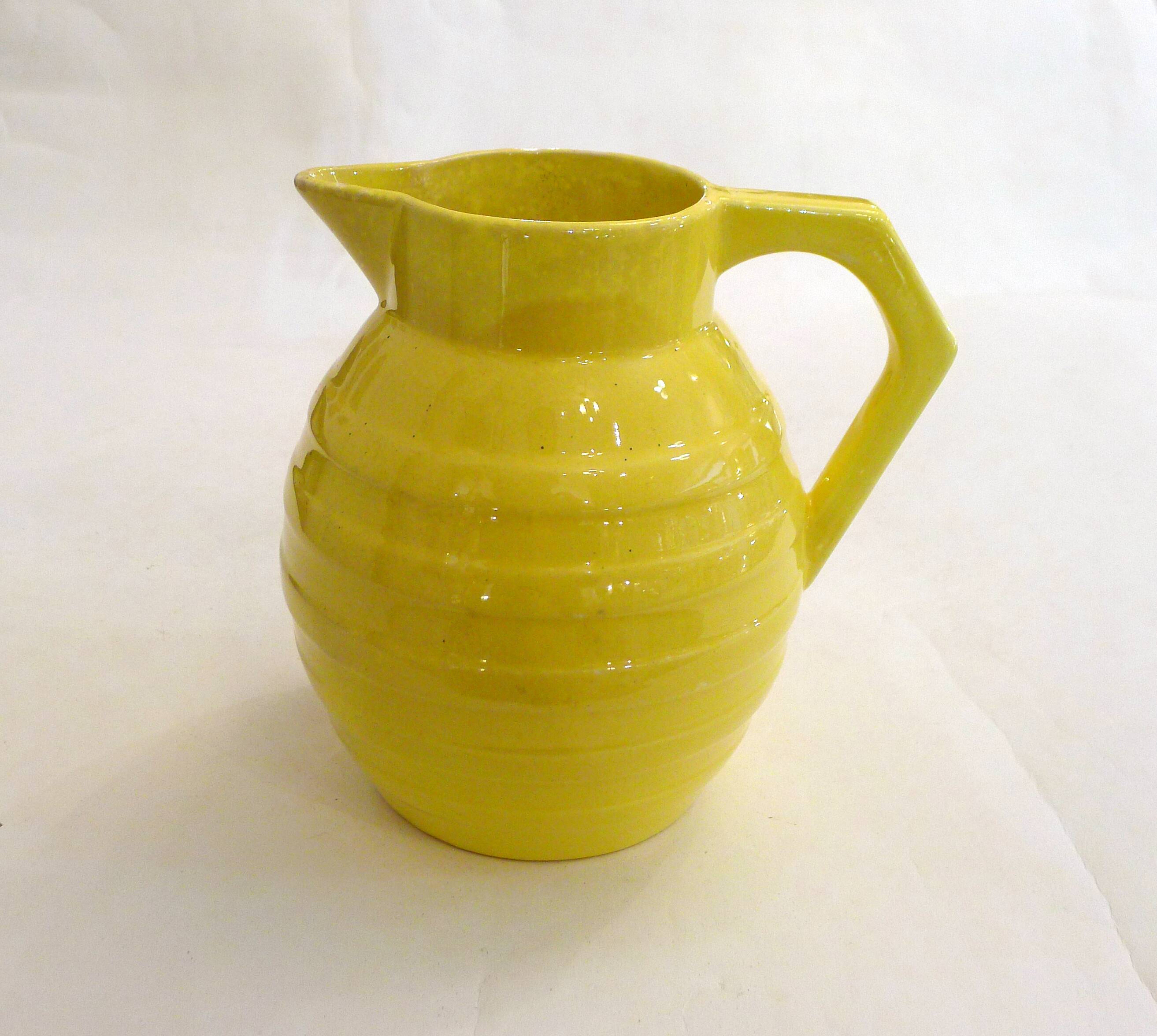 Art Deco pitcher from the 1950s in Orchies earthenware.