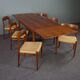 Set of 6 chairs and dining table Niels Otto Møller