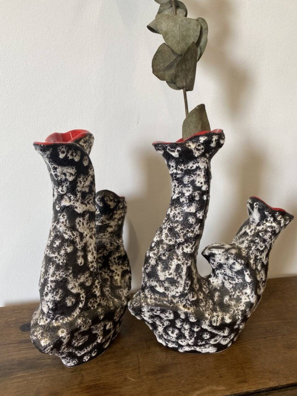 Paire de vases Vallauris, modèle A84, FAT LAVA