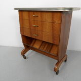 Mid -Century walnut trolley 1950s