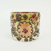 marei ceramic vintage 1960s 70s PLANT POT flower pot fat lava floral decor
