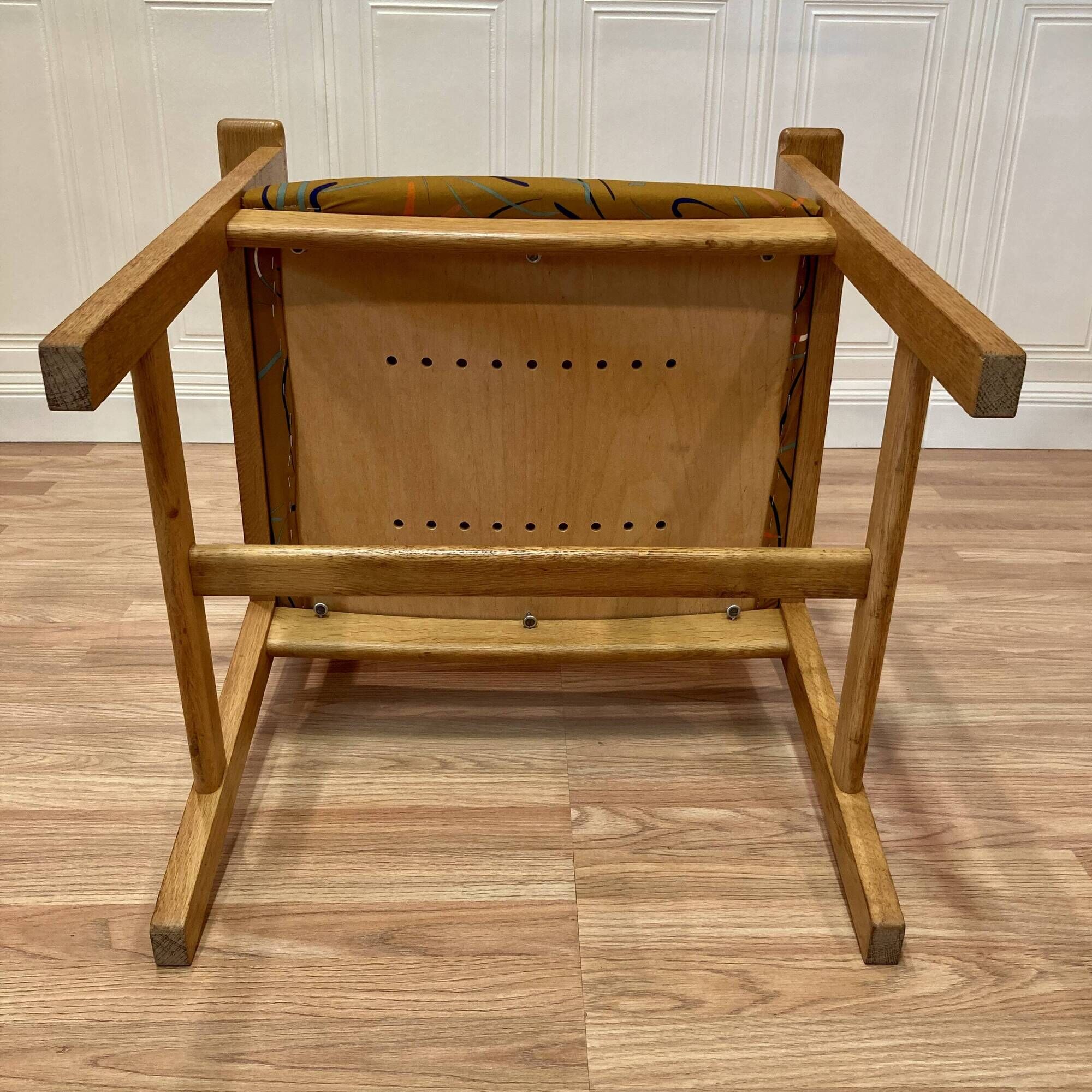 Set of 6 armchairs stamped Hans Wegner "Scandinavian design" 1960.