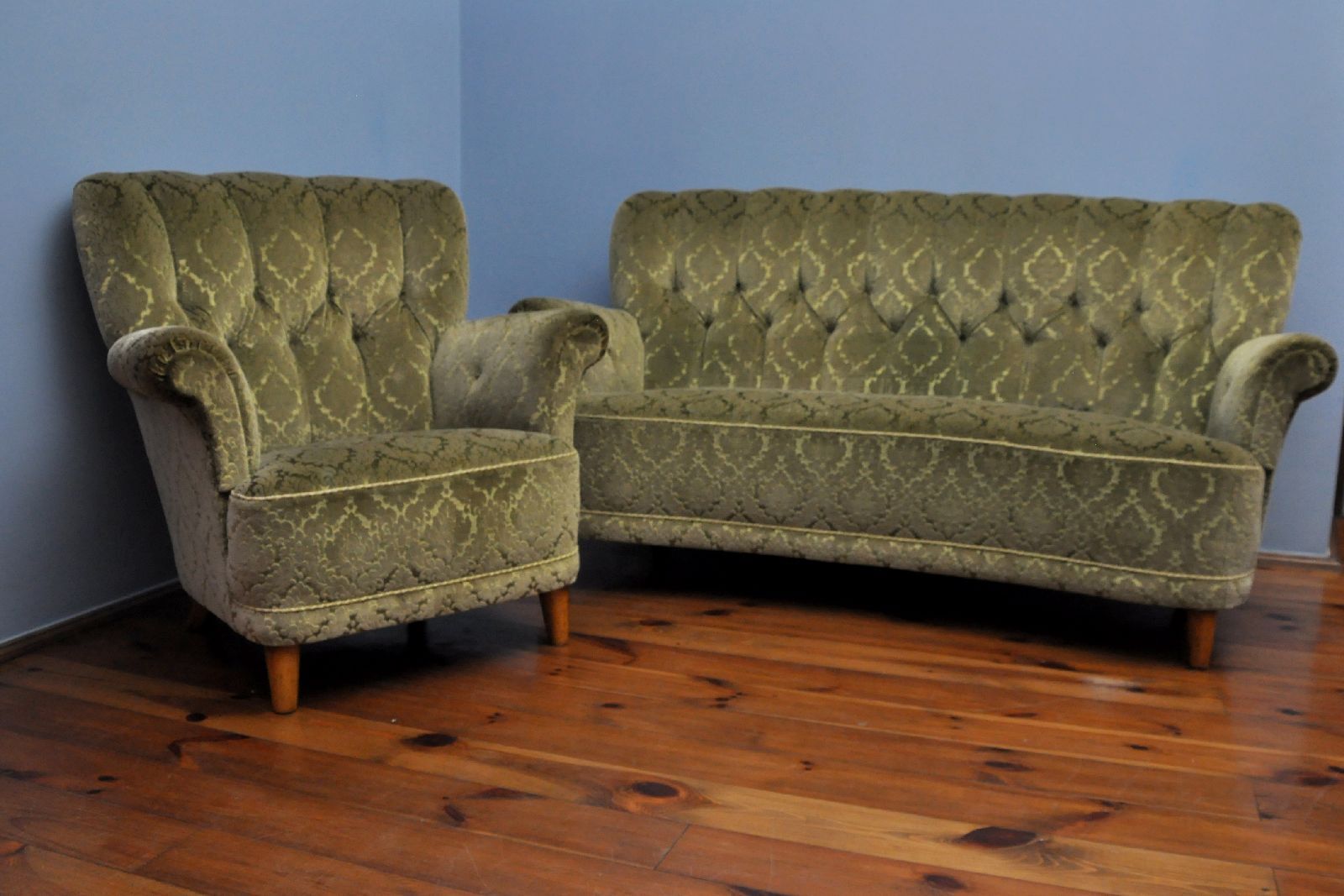 Sofa and armchair