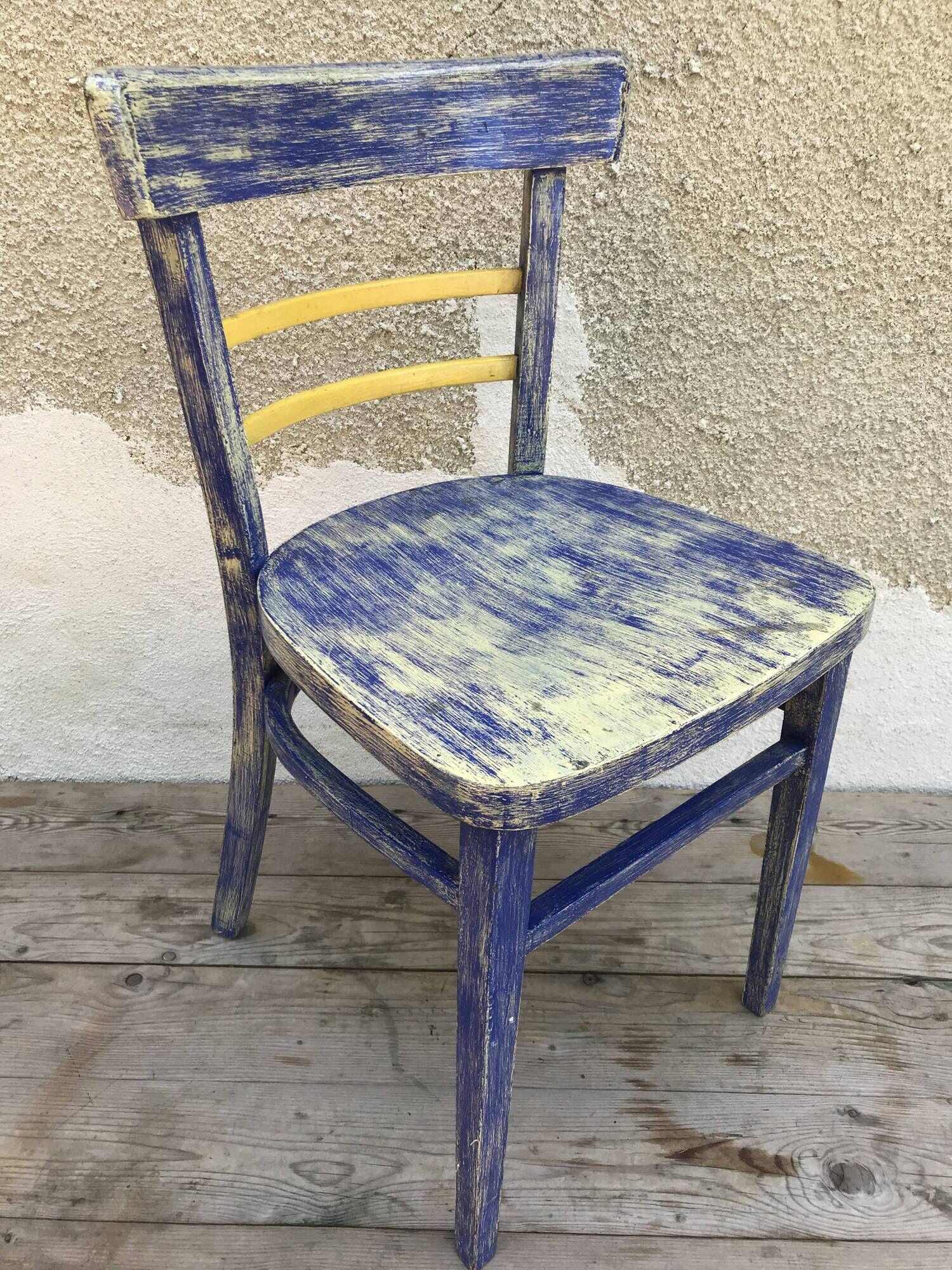 Set of 4 chairs bistro 70s vintage