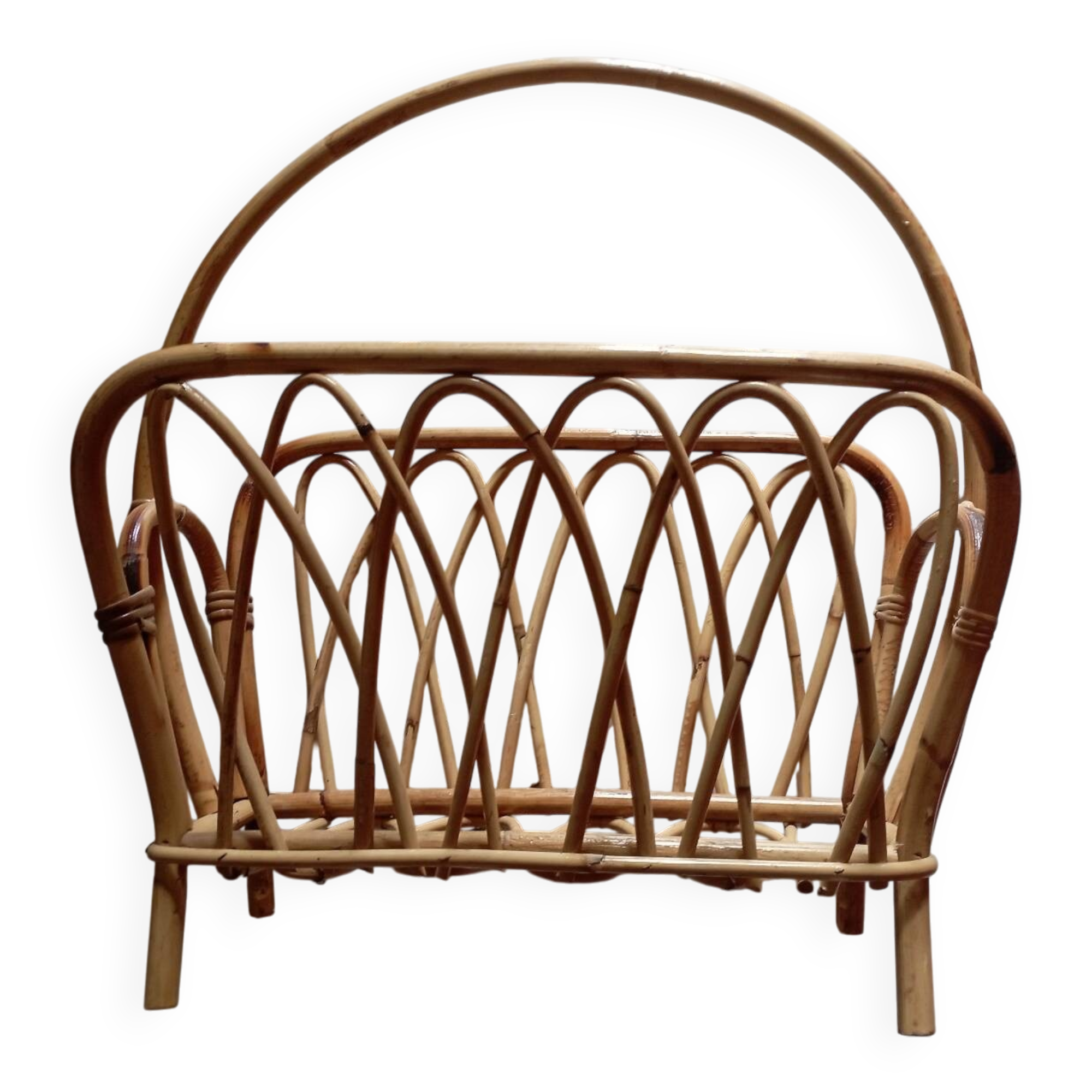 Bamboo magazine rack