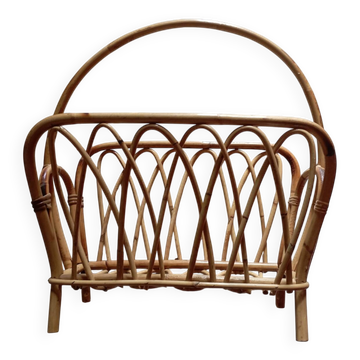 Bamboo magazine rack