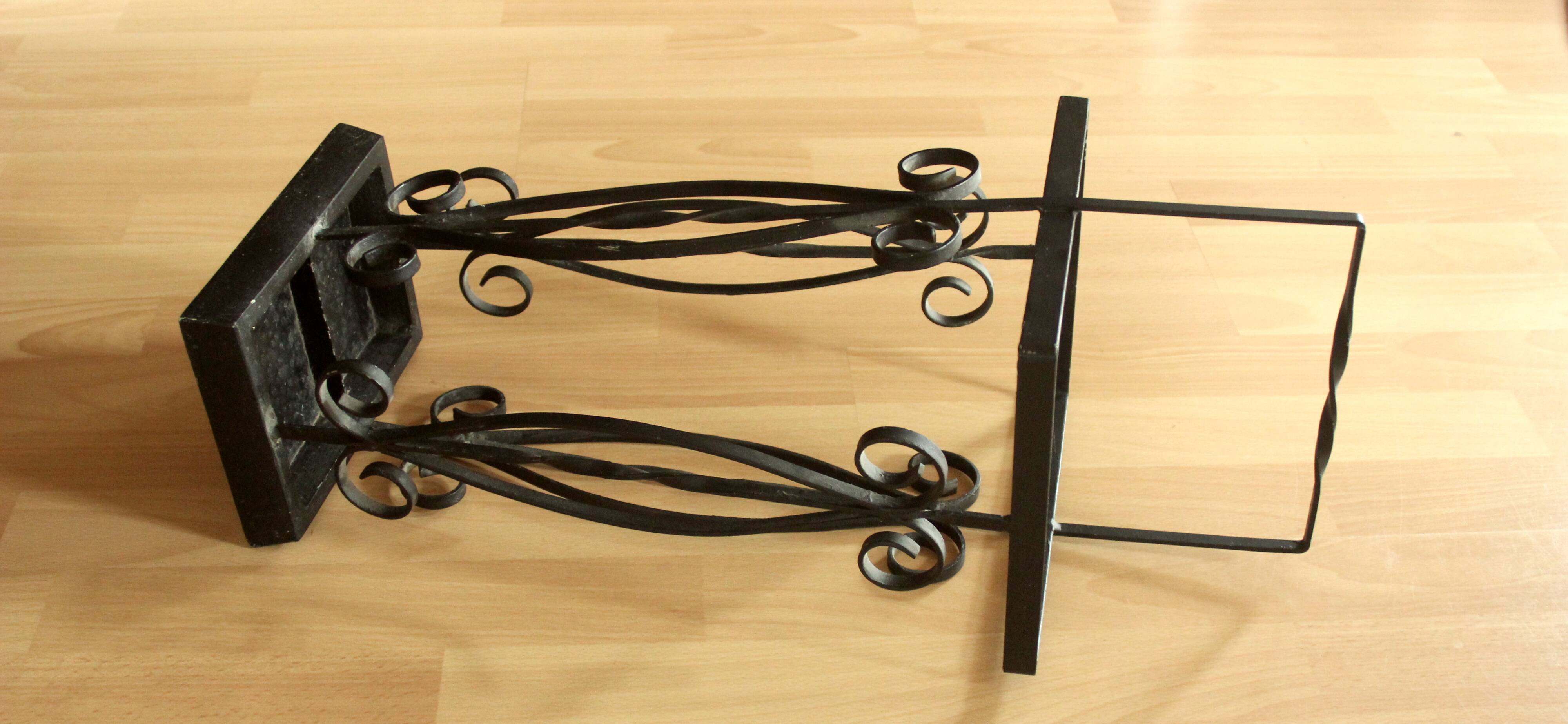 Porte-parapluie en fer forgé fait main - Vintage