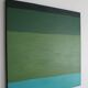 Abstract on canvas 100x100x4cm "Green Softness"
