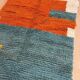 Handmade natural wool rug, size 150 x 250 cm