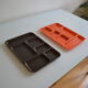 Set of 2 vintage 70's meal trays