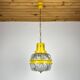 Suspension italienne jaune du milieu du siècle, années 1960