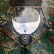 Wall-mounted coat rack with vintage 50s mirror