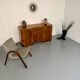 Antique walnut sideboard in Art Deco style from the 1930s.