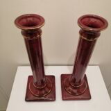 PAIR OF CERAMIC TORCHES