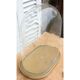 Oval glass globe 35.5 cm high