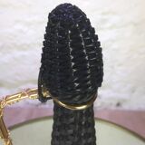 Black scoubidou cylinder
