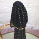Bonbonne en scoubidou noire