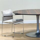 Mid-Century Arkana Round Dining Table in Brazilian Rosewood