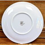 7 anciennes assiettes à dessert Creil et Montereau Terre de fer