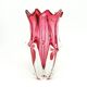 Murano vase, mid-century modern, glass, design by F. Poli, Italy, 1950s