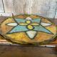 Antique VALLAURIS Style Trivet Multicolored Ceramic Made France #B774