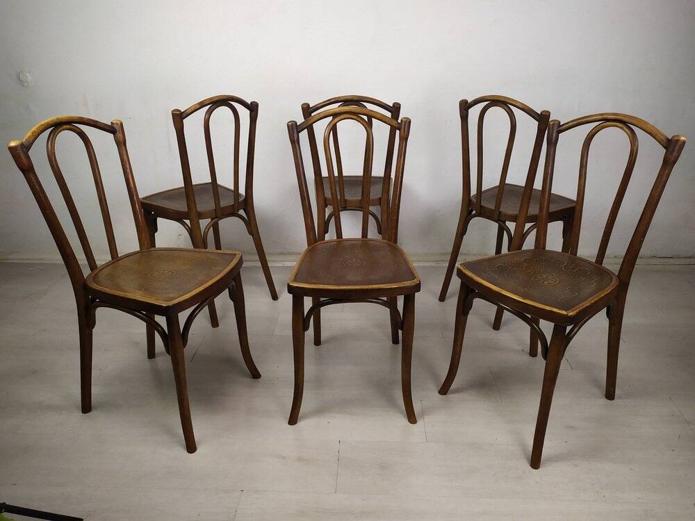 Thonet bistro chairs, set of 6