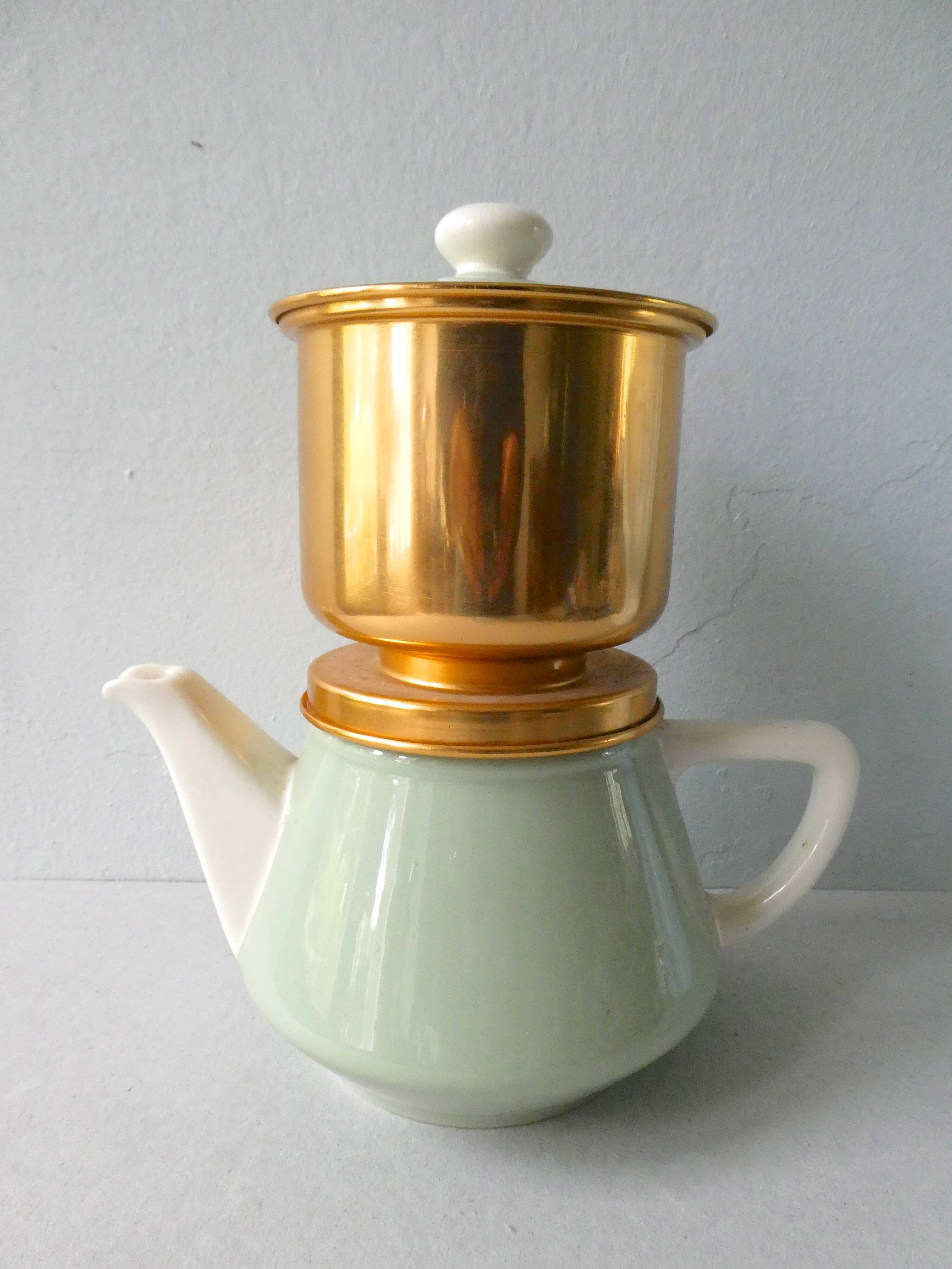 Cafeteria Salam Villeroy - Boch, mint green ceramic, 1950s