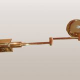 Applique murale en laiton doré, années 80