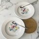 Fabiola Digoin Sarreguemines soup plates, 1950s