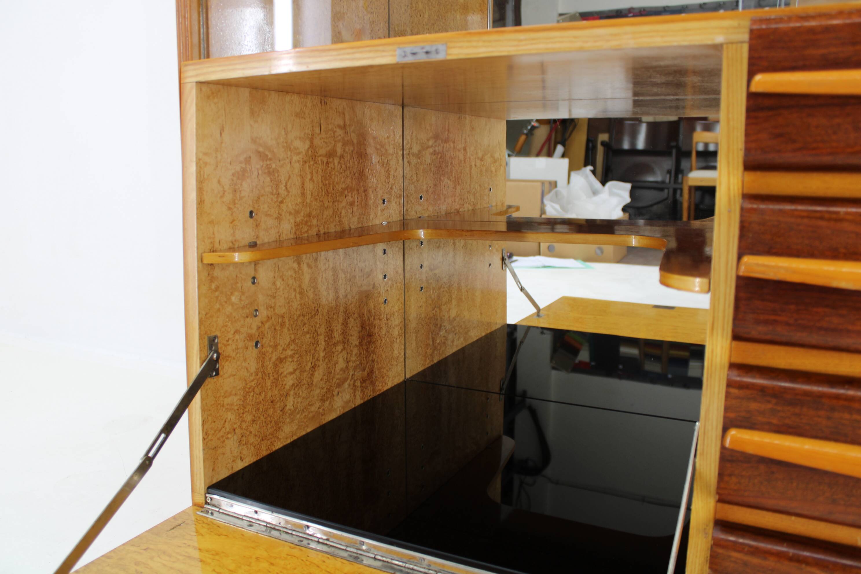1960s Wooden Cabinet /Chest Of Drawers, Czechoslovakia
