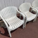 4 armchairs garden allibert Pierre Paulin "dangari"