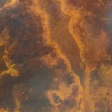 50s bistro table in brass formica