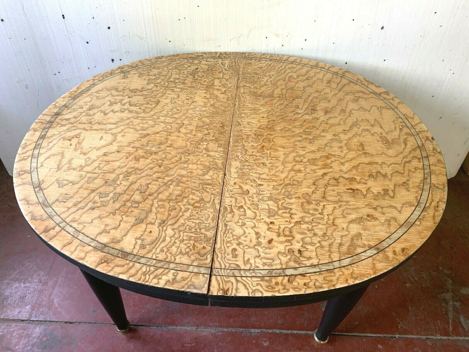 Louis XVI style table in patinated wood