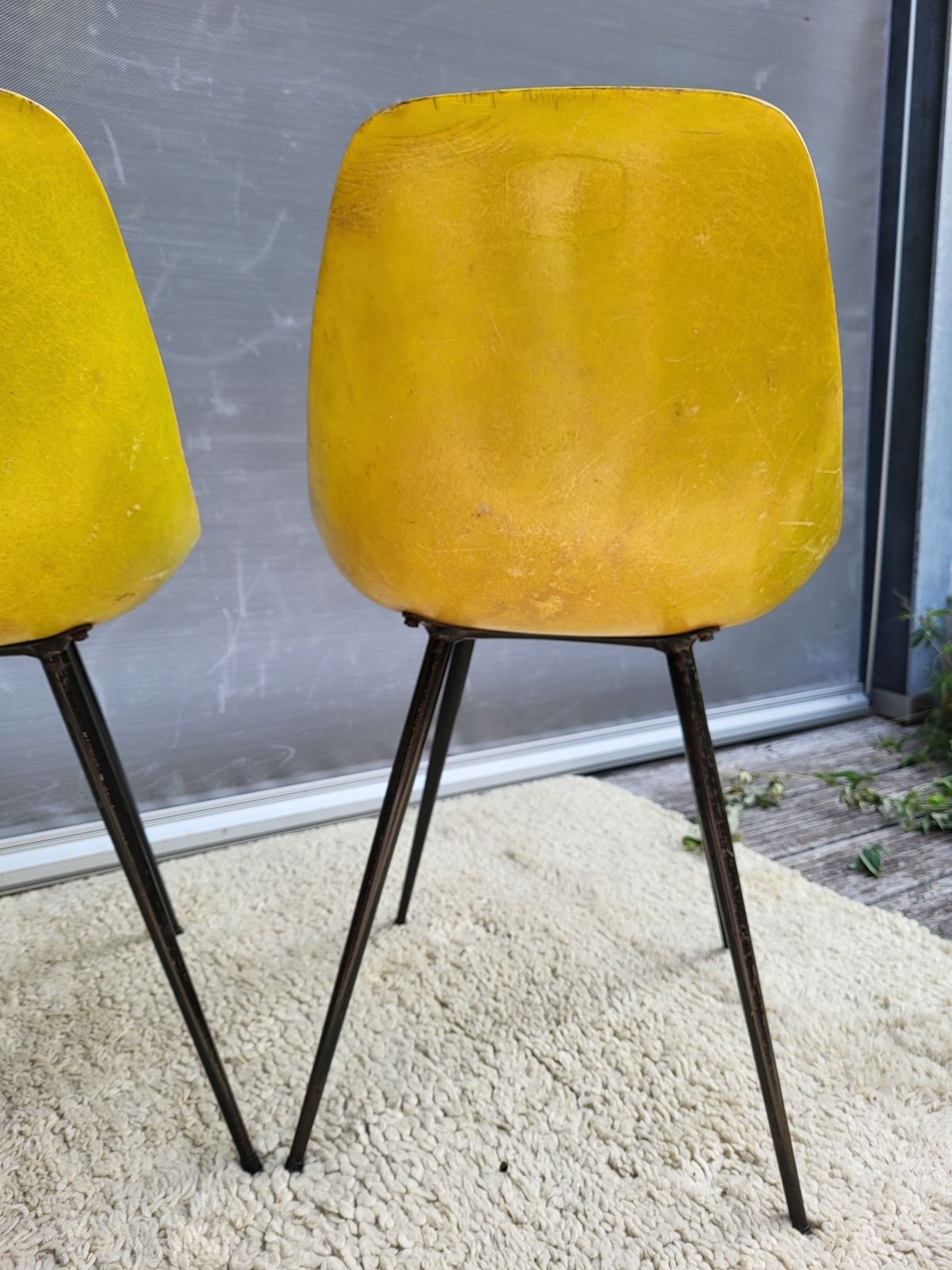 4 chaises Coccinelle René-Jean Caillette pour Steiner 1950
