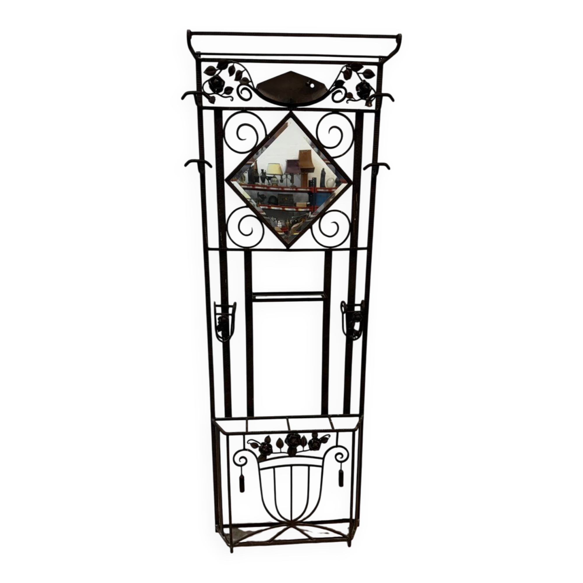 Art Deco coat rack / entrance hall wardrobe