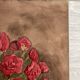 Watercolor with bouquet of roses