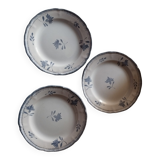 Set of 3 Niderviller dessert plates