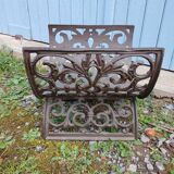 Cast iron magazine rack / wood log rack