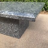 80s granite coffee table