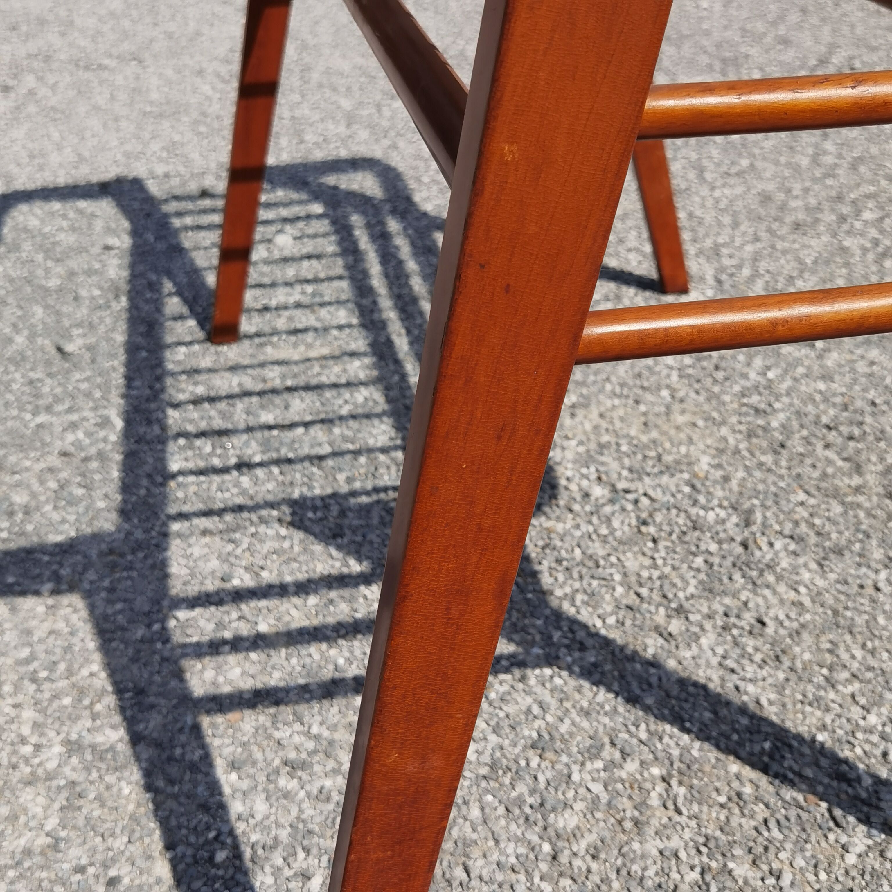 Side table or wood and glass console by Frantisek Jirak 1960