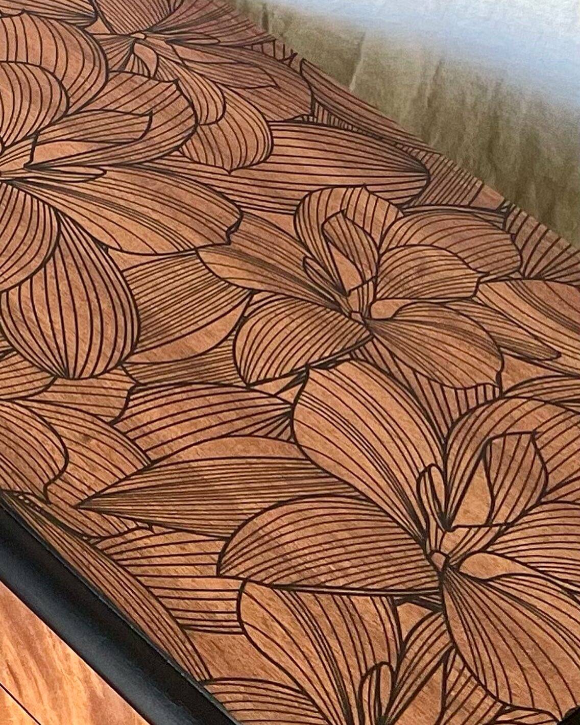 Large pair of bedside tables