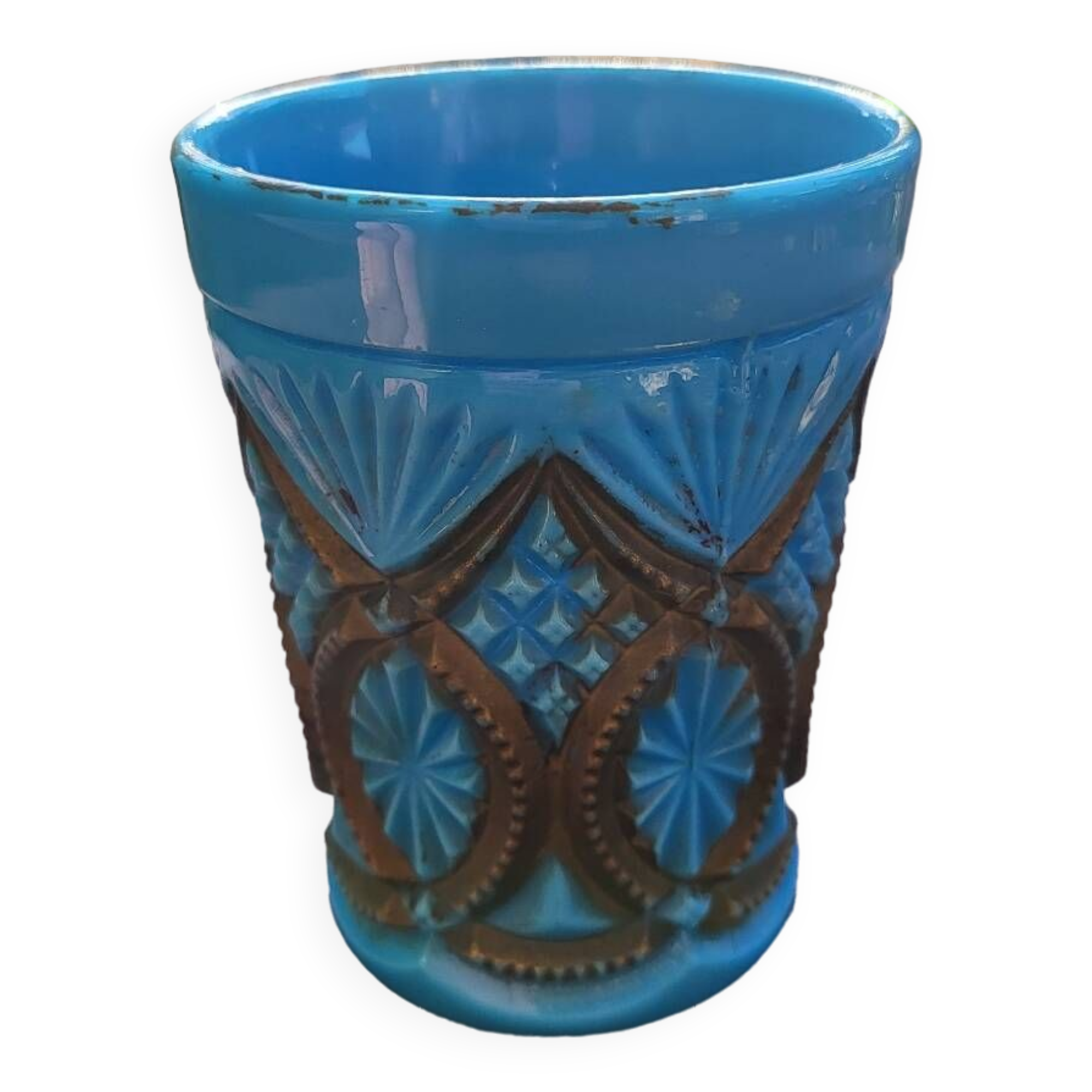 Val saint lambert opaline goblet