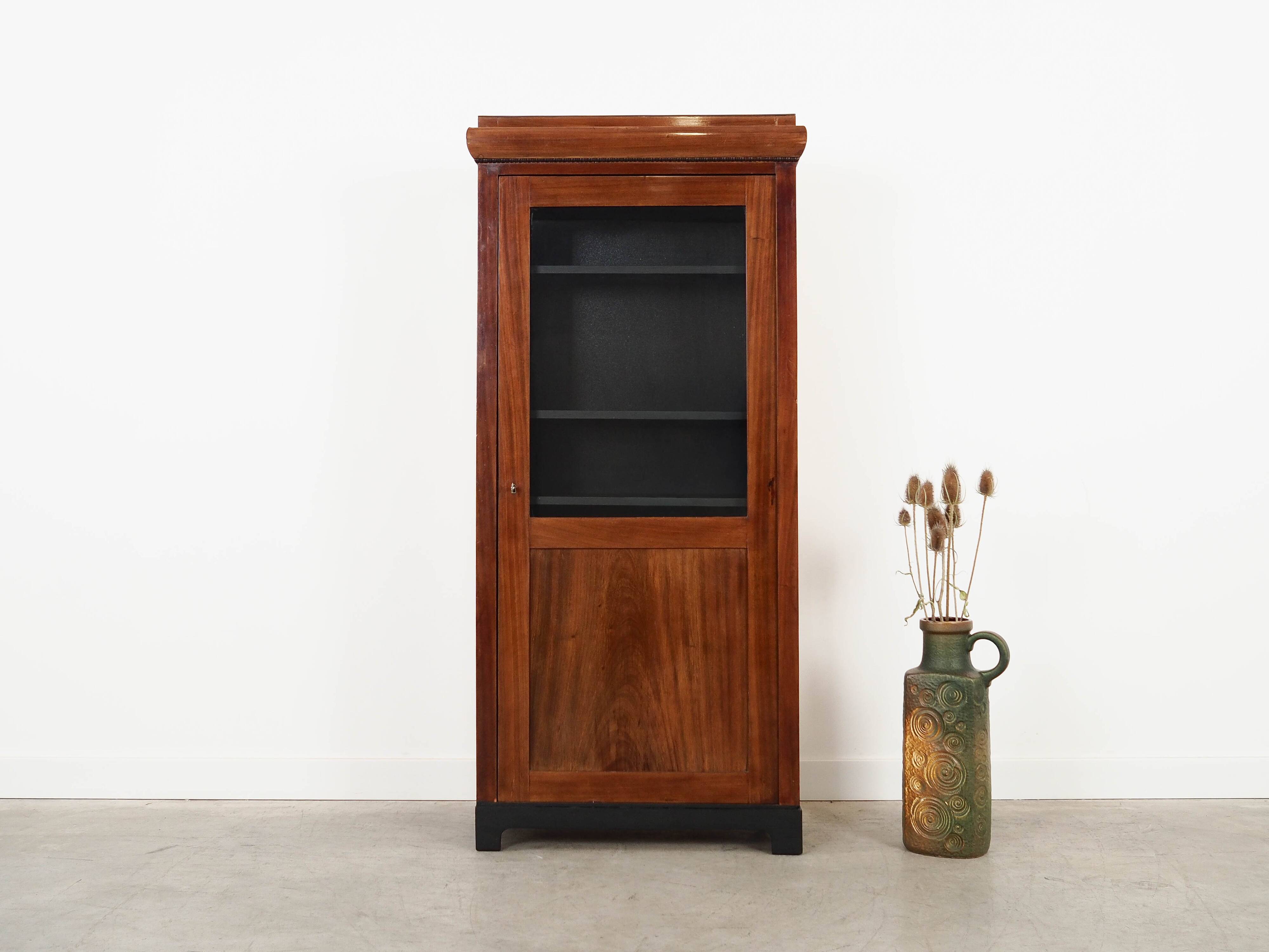 Walnut display cabinet, Danish design, 1960s, made in Denmark