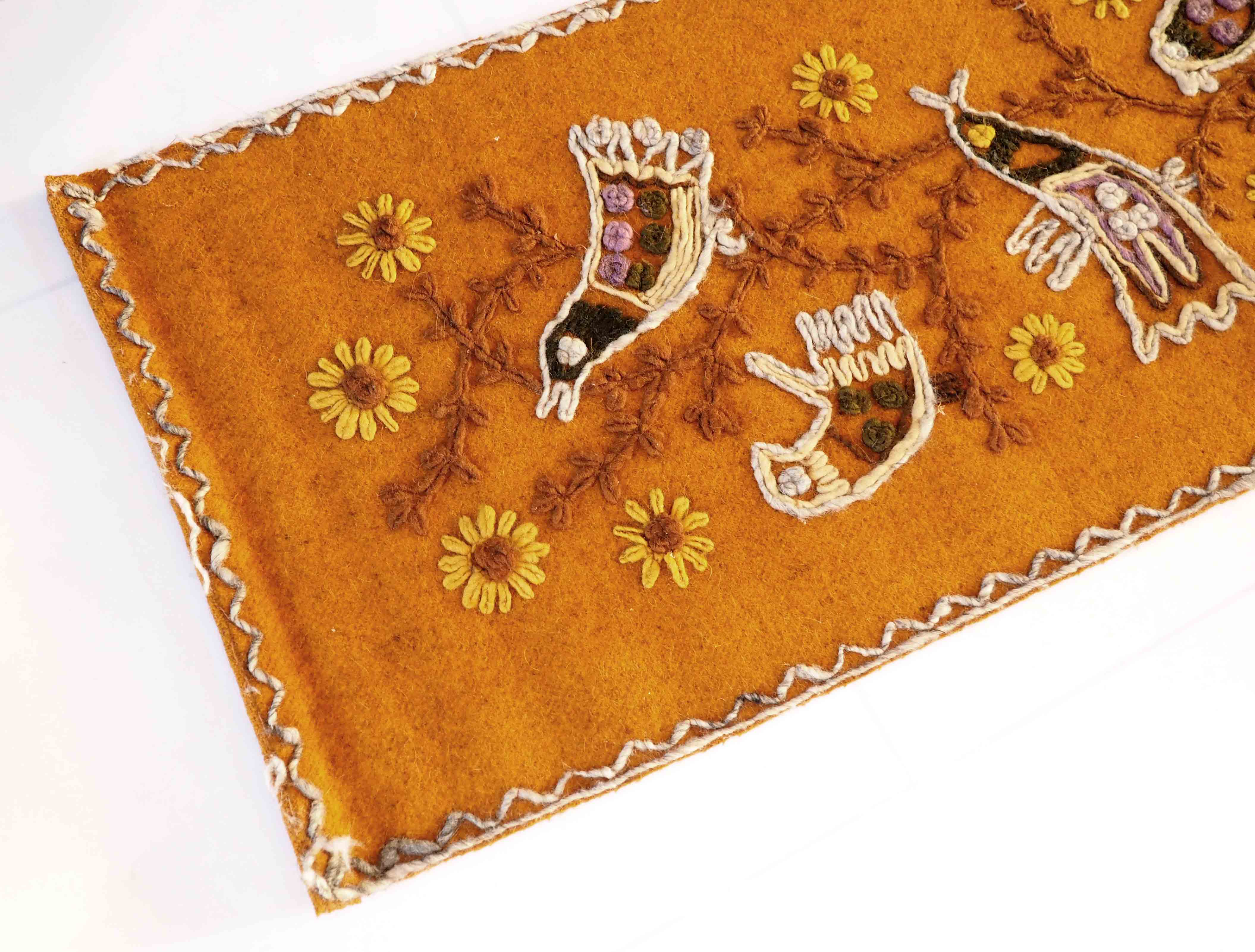 Scandinavian textile table