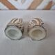 Silver-plated metal owl salt and pepper shakers