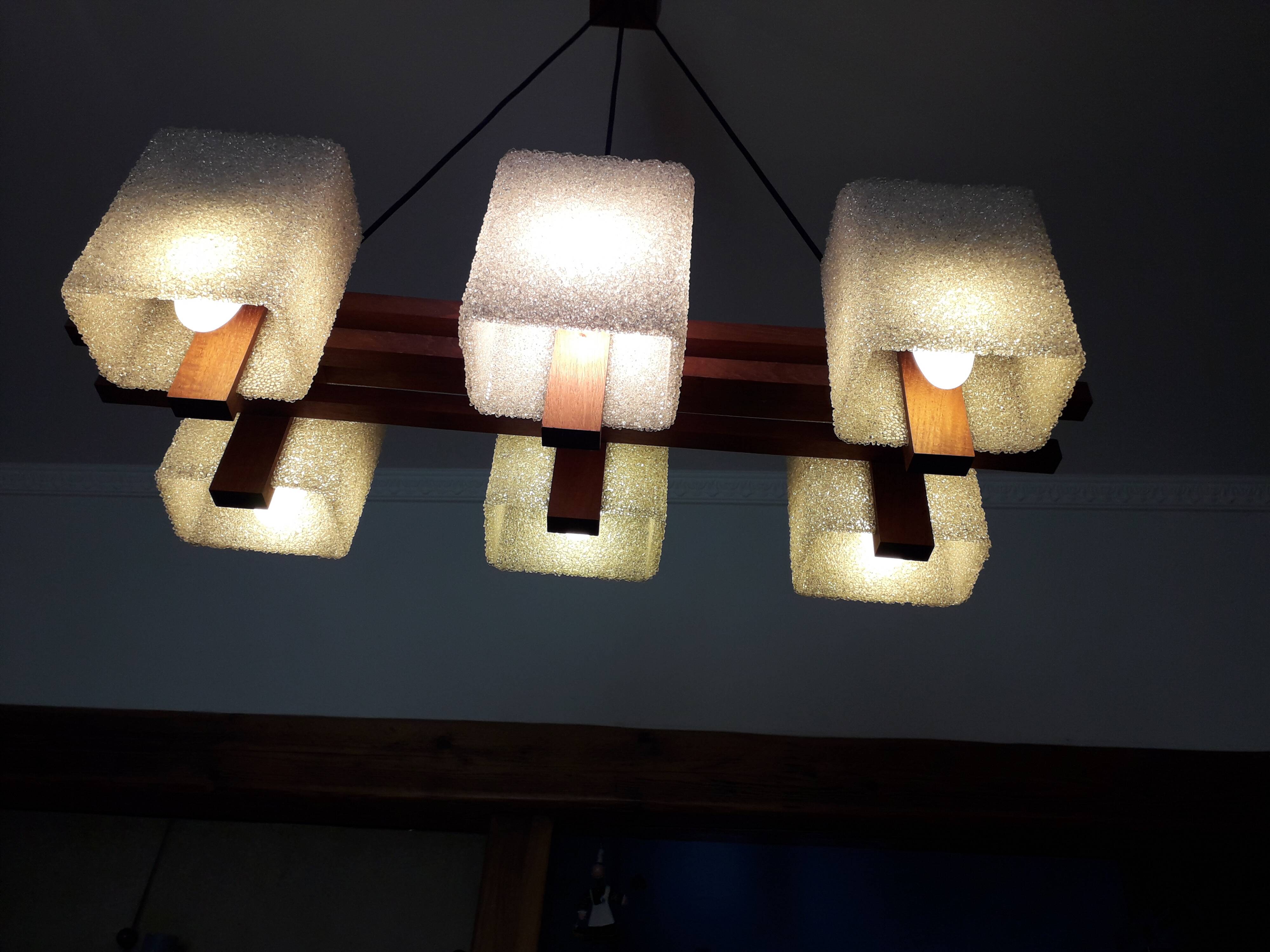 Scandinavian teak and perspex 60's