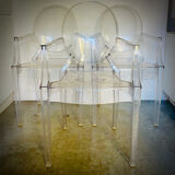 3 fauteuils Louis Ghost de Philippe Starck